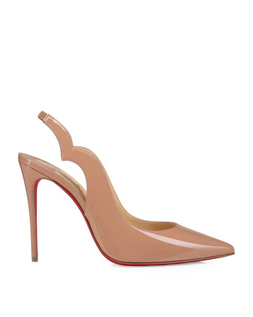 Christian Louboutin Pink Hot Chick Sling Patent Slingback Pumps 100