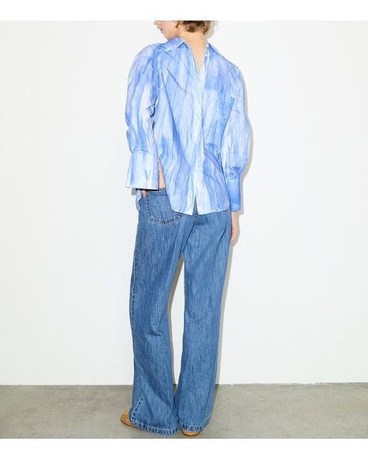 MAX&Co. Blue Garment-Dyed Shirt