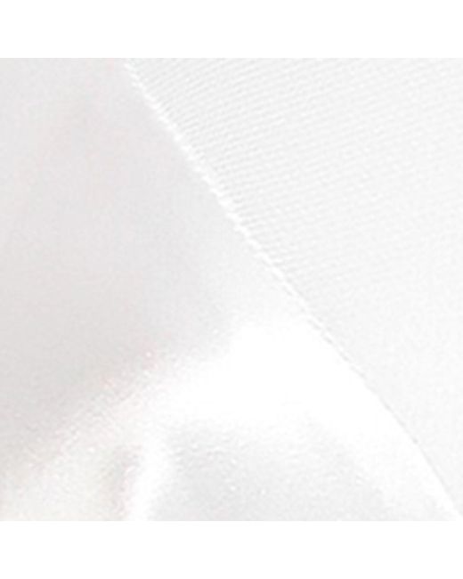 Dolce & Gabbana White Silk-blend Lace-trim Bra