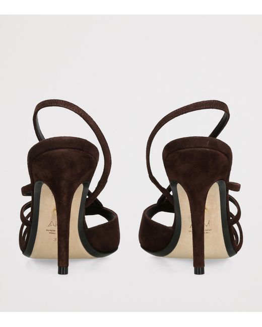 ALEVI Metallic Suede Star Heeled Sandals 95