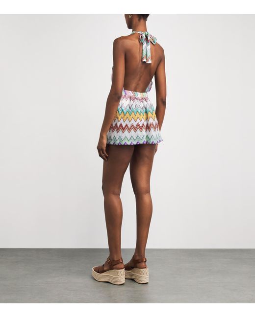 Missoni White Zigzag Elasticated Shorts
