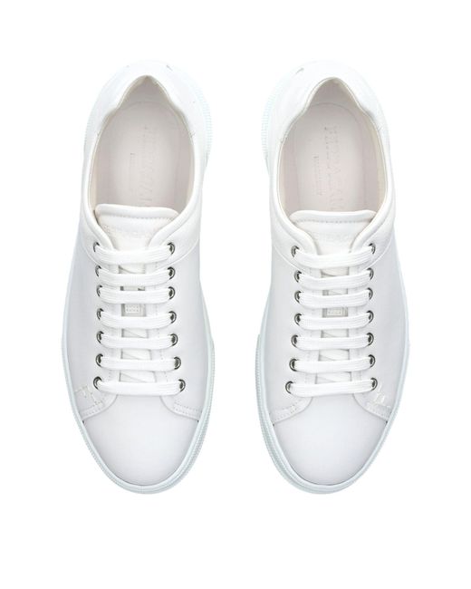 Ferragamo White Leather Clayton Sneakers for men