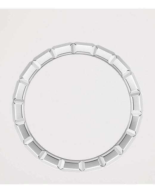 Chopard Metallic And Diamond Ice Cube Ring