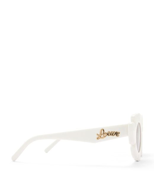 Loewe White X Paula's Ibiza Flower Sunglasses