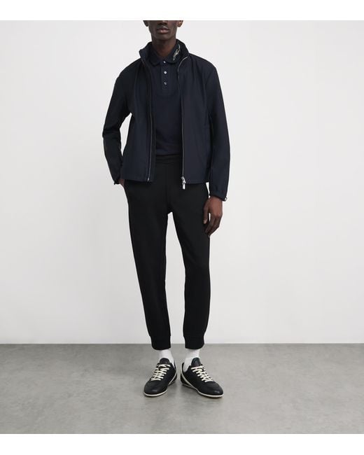 Emporio Armani Blue Cotton Piqué Signature Polo Shirt for men