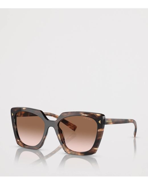 Prada Brown Square Sunglasses
