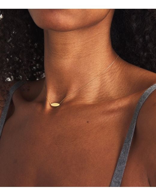 Astrid & Miyu Metallic Plain Pendant Necklace