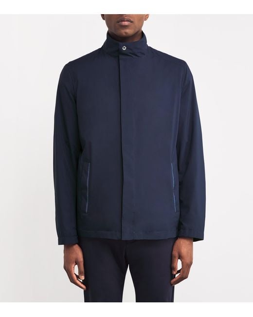 Paul & Shark Blue Reversible Typhoon Platinum Jacket for men