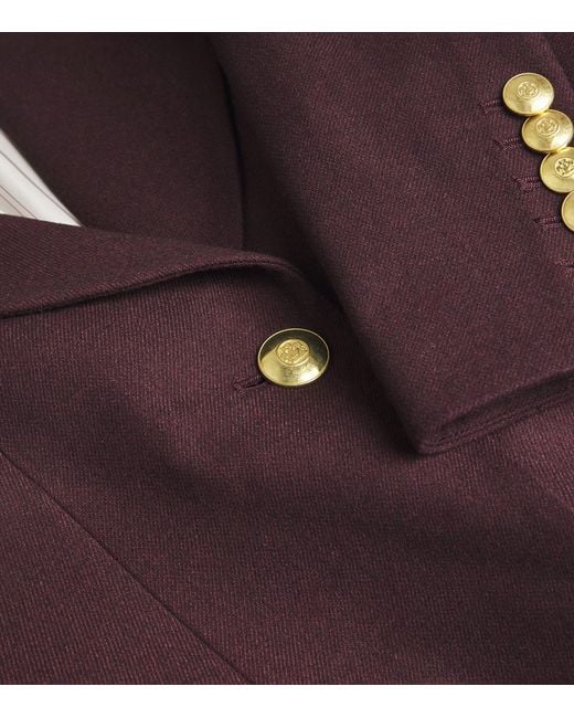 Veronica Beard Purple Kessler Single-Breasted Blazer