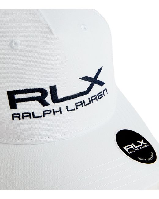 RLX Ralph Lauren White Logo Trucker Cap for men