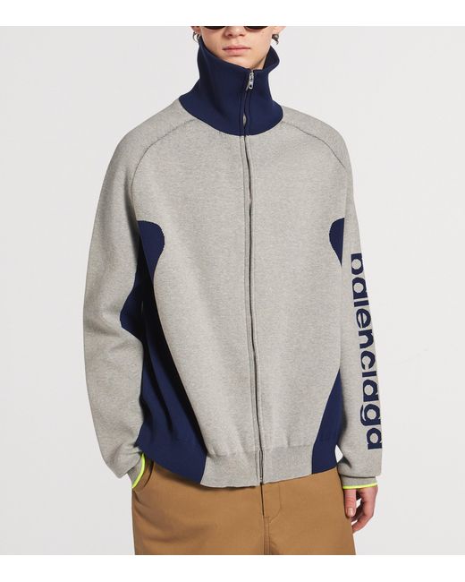Balenciaga Blue Bodies Track Jacket for men