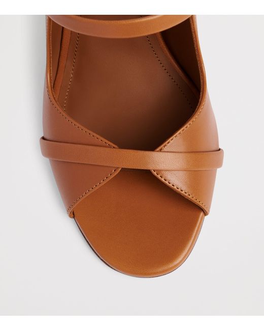 Malone Souliers Brown Leather Norah Heeled Sandals 70