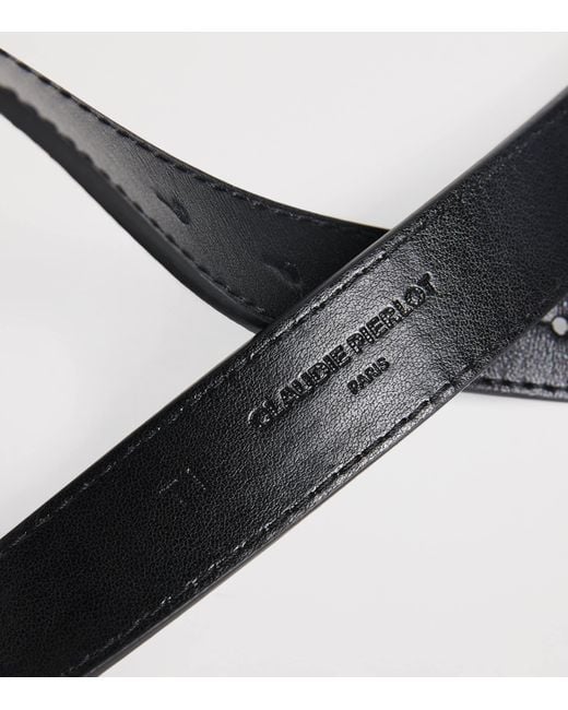 Claudie Pierlot Black Leather Belt