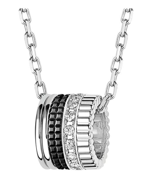 Boucheron White Large And Diamond Quatre Necklace