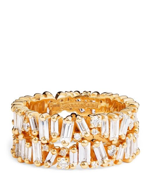Suzanne Kalan Metallic And Mixed Diamond Tech Ring Jackets
