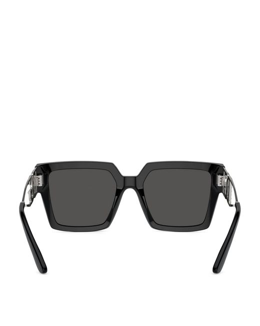 Dolce & Gabbana Black Square Logo Sunglasses