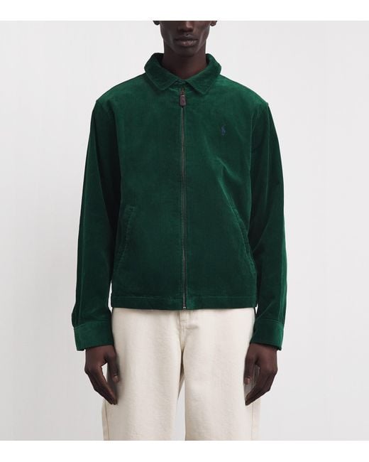 Polo Ralph Lauren Green Cotton Corduroy Wynton Jacket for men