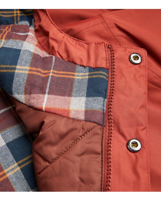 Barbour Red Waterproof Hillcroft Padded Jacket for men