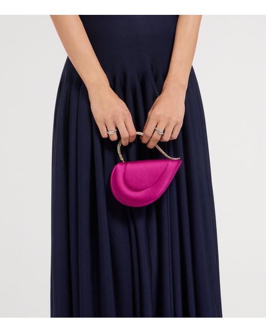 BVLGARI Pink Mini Leather Serpenti Cuoricino Top-Handle Bag