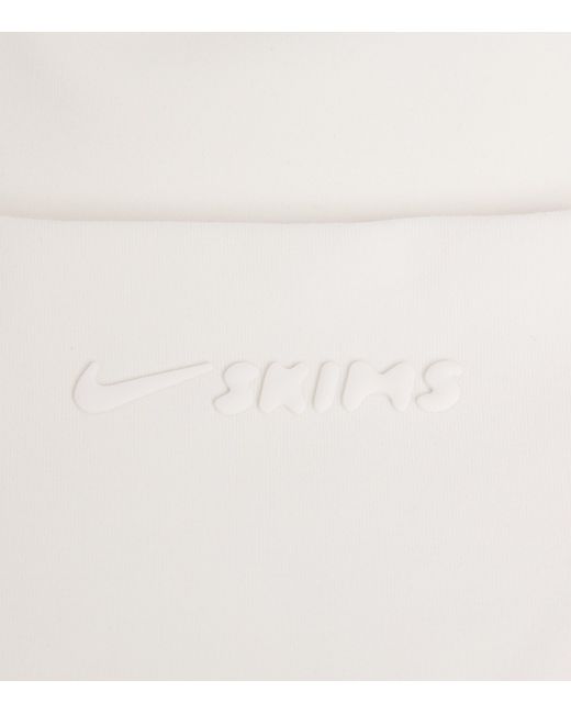 NikeSKIMS White Cropped Corset T-Shirt