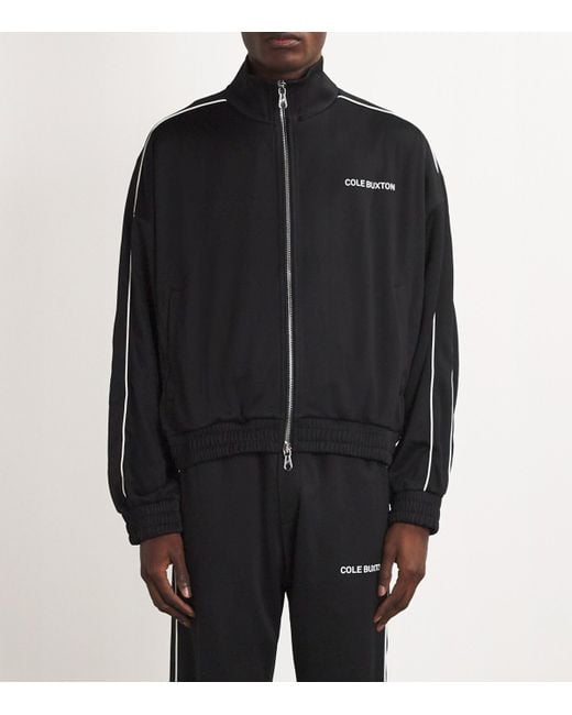 Cole Buxton Black Piped Track Jacket for men
