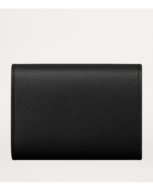 Cartier Black Mini Leather C De Wallet