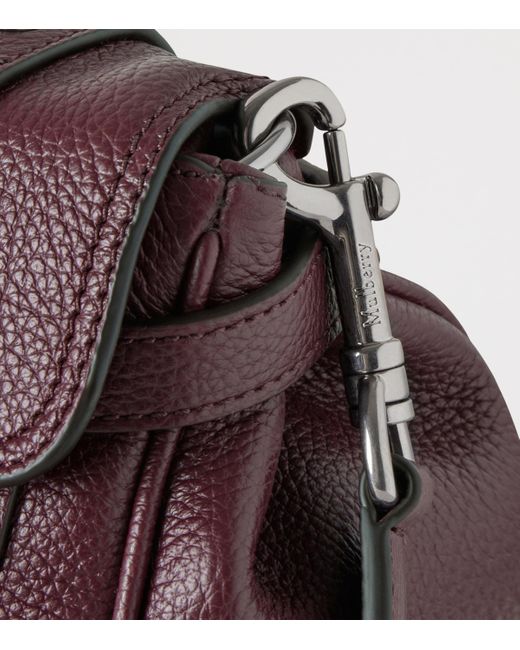 Mulberry Purple Mini Leather Alexa Cross-Body Bag
