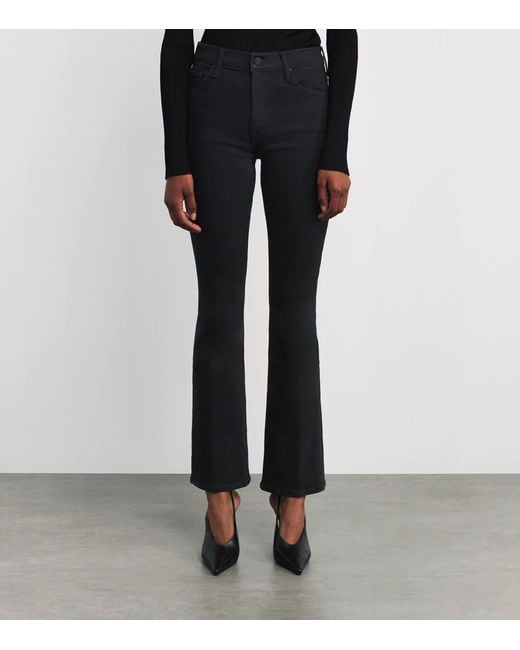 Mother Black The Weekender Flared Jeans