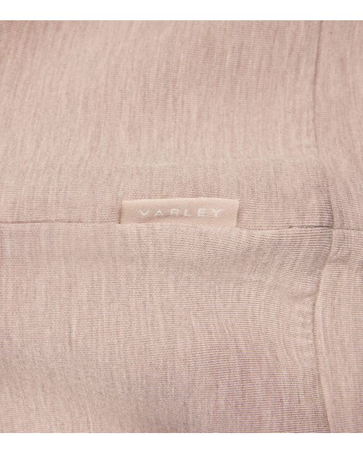 Varley Pink Doublesoft Davidson Quarter-Zip Sweatshirt