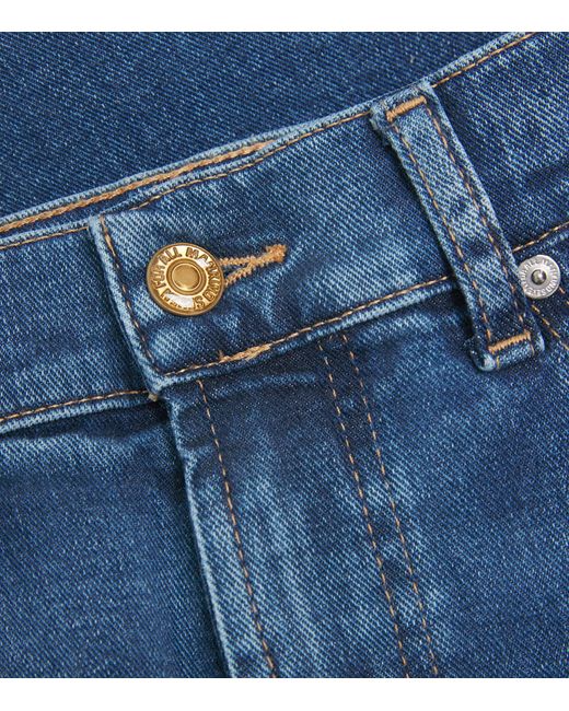 7 For All Mankind Blue Slimmy Jeans for men