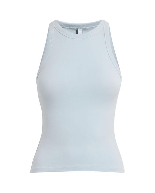 Skims Blue Cotton Jersey Tank Top