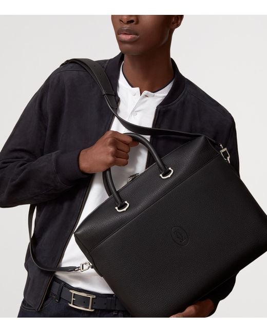 Cartier Black Calfskin Must De Briefcase for men