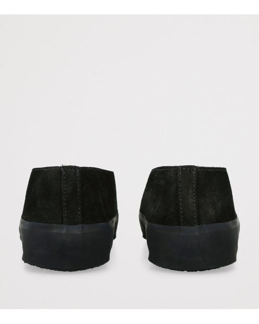 Le Monde Beryl Black Suede-Shearling Apres Ski Flats