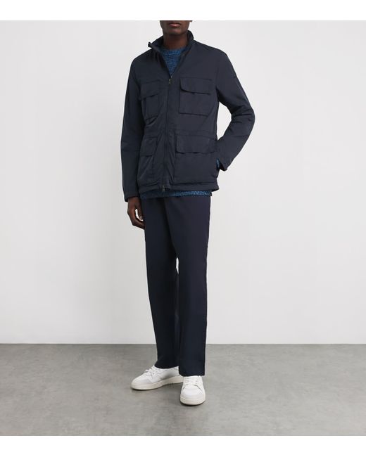Woolrich Blue Garment-Dyed Field Jacket for men