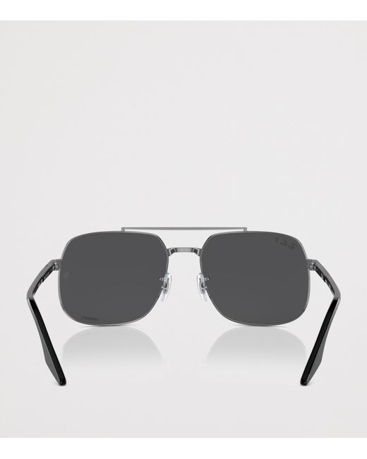 Ray-Ban Gray Polarized+ Lenses Square Sunglasses