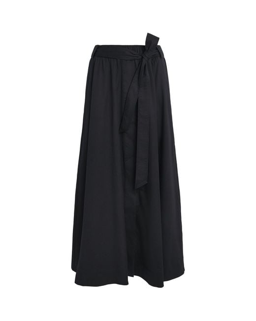 ME+EM Black Belted Maxi Skirt