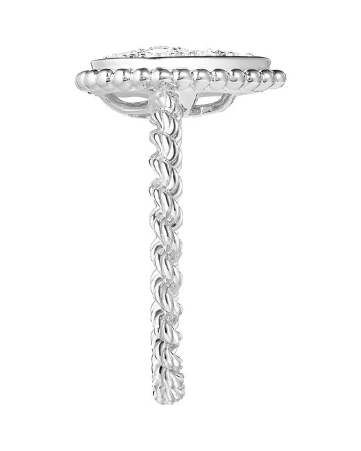 Boucheron White Small And Diamond Serpent Bohème Motif Ring