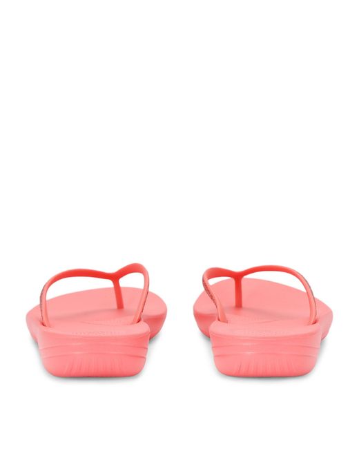 Fitflop Pink Iqushion Sparkle Flip Flops 30