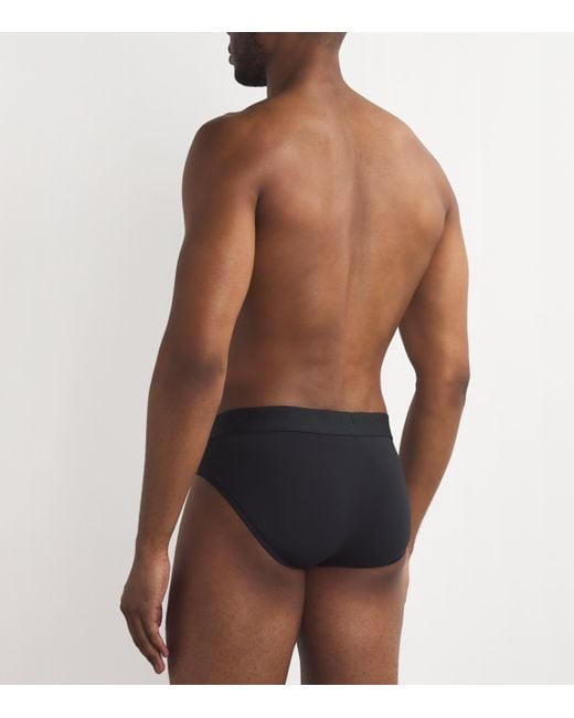 Skims Black Stretch Briefs for men