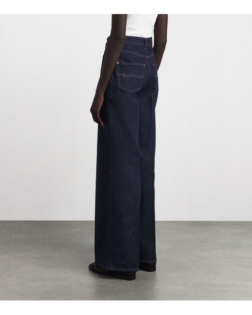 Agnona Blue Cotton-Cashmere Straight Jeans