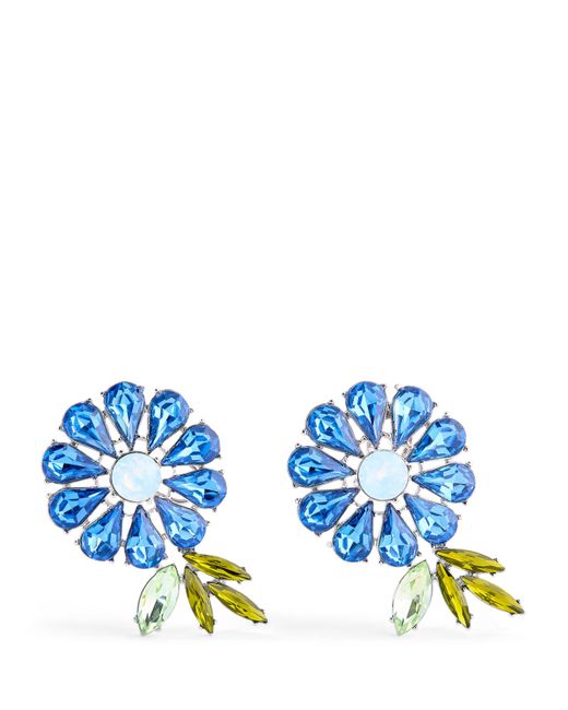Carolina Herrera Bluebell Crystal Earrings