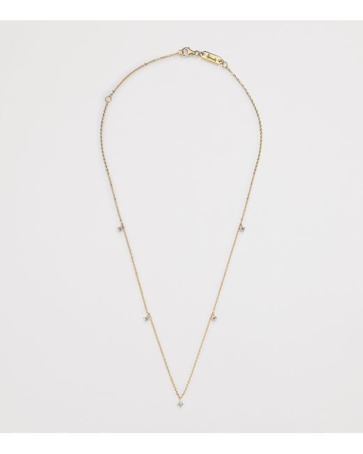 Harrods Metallic And Diamond Necklace