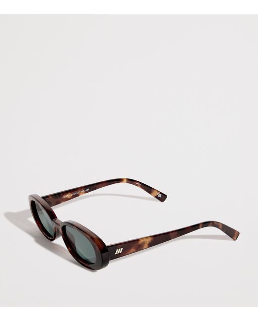 Le Specs Green Oval Outta Love Sunglasses