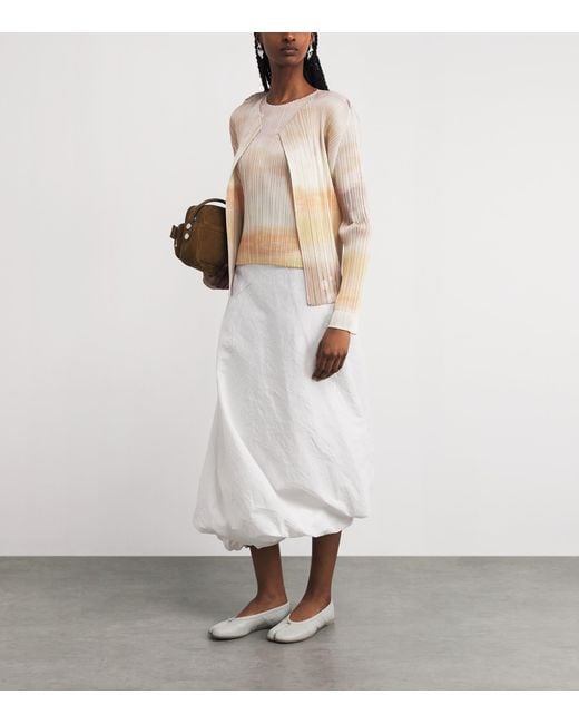 Pleats Please Issey Miyake Natural Sea Bubble Top