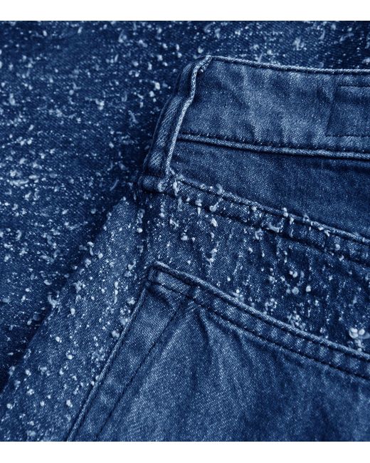 Rag & Bone Blue Logan Wide-leg Jeans