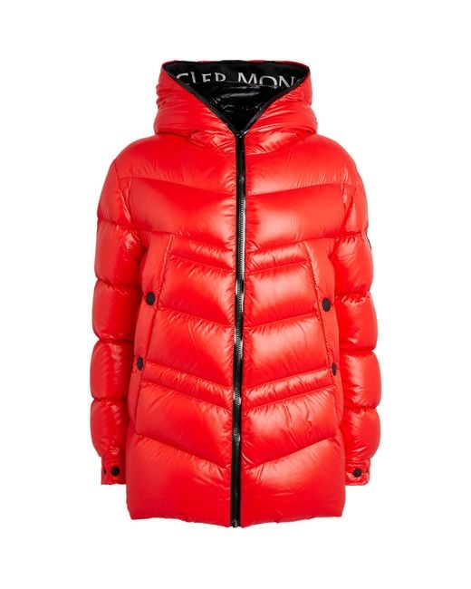 Moncler Synthetic Down-filled Clair Jacket in Red | Lyst UK