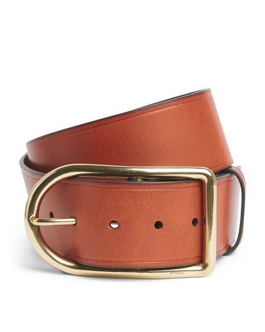 Polo Ralph Lauren Brown Leather Belt
