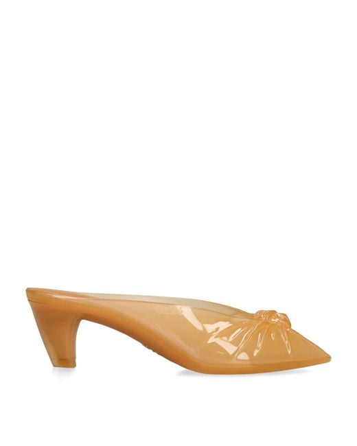 Chloé Natural Jelly Heeled Mules 30