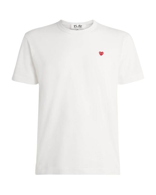 COMME DES GARÇONS PLAY White Heart Logo T-Shirt for men