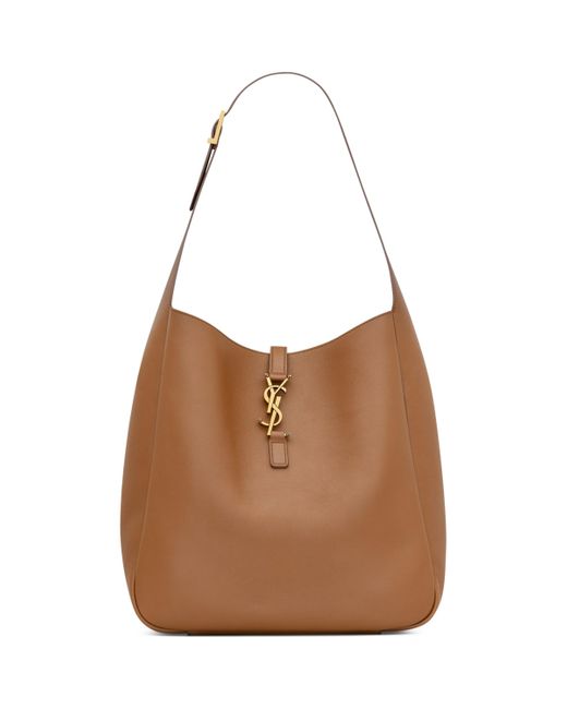 Saint Laurent Brown Large Calfskin Le 5 À 7 Shoulder Bag